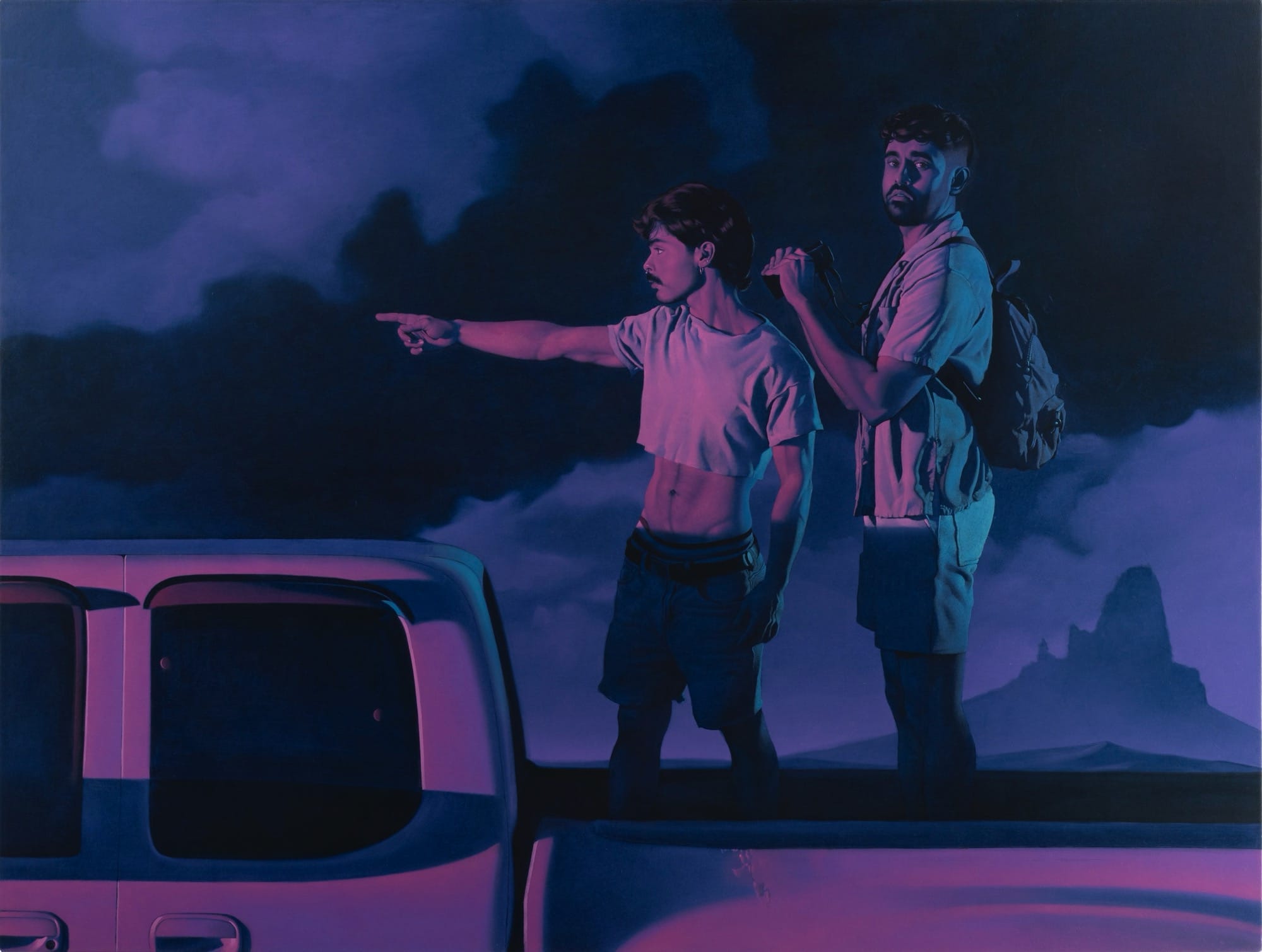 Esaí Alfredo’s Oil Paintings Merge Mysterious Narratives with ‘Miami Vice’ Noir — Colossal