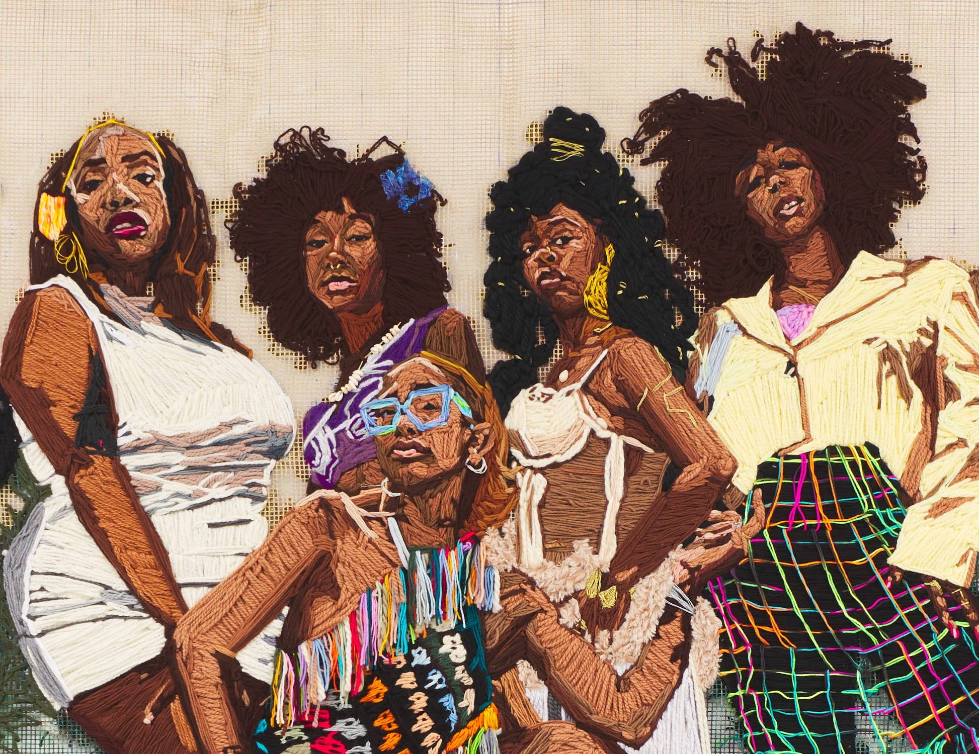 Kandy G. Lopez Embroiders Striking, Life-Size Yarn Portraits Highlighting BIPOC Narratives — Colossal