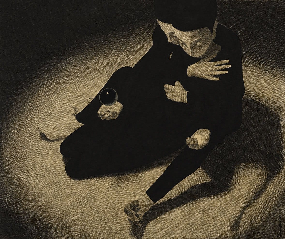 Metaphysical Interactions Unfold in Moonassi’s Surreal ‘Mind Illustrations’ — Colossal